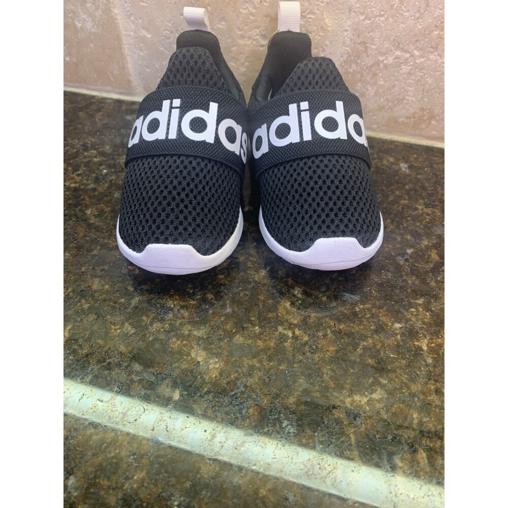 Adidas Lite Racer Adapt 4.0 Toddler Sneakers - Black/White - 5K - NEW - Picture 4 of 7